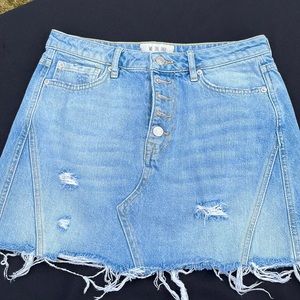Free People Denim mini skirt, size 28